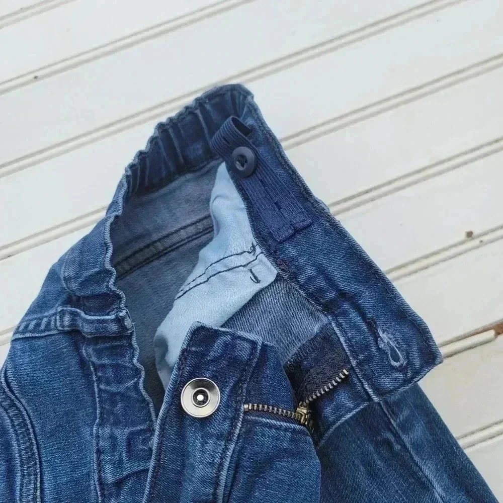 Place Boys Adjustable Waist Stretch Skinny Denim Blue Jeans 29x28 Sz 16
